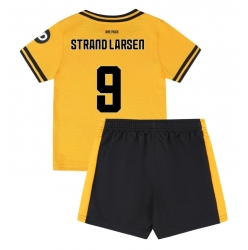 Wolves Jorgen Strand Larsen #9 Heimtrikot Kinder 2024-25 Kurzarm (+ kurze hosen)