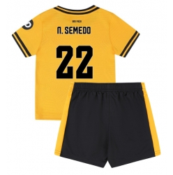 Wolves Nelson Semedo #22 Heimtrikot Kinder 2024-25 Kurzarm (+ kurze hosen)