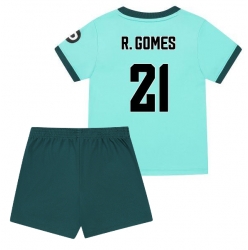 Wolves Rodrigo Gomes #21 Auswärtstrikot Kinder 2025-26 Kurzarm (+ kurze hosen)