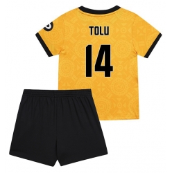 Wolves Tolu Arokodare #14 Heimtrikot Kinder 2025-26 Kurzarm (+ kurze hosen)