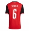 Österreich Nicolas Seiwald #6 Heimtrikot Frauen WM 2026 Kurzarm Österreich Nicolas Seiwald #6 Heimtrikot Frauen WM 2026 Kurzarm